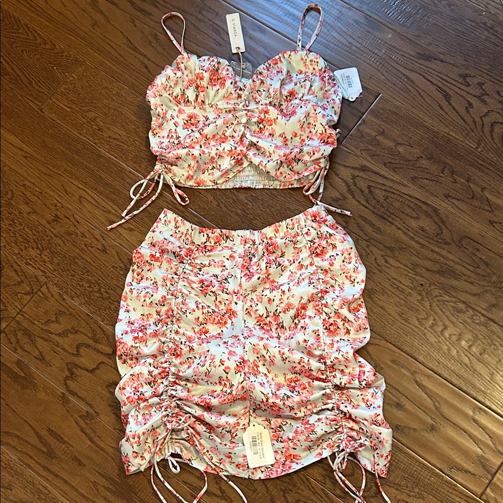 Floral Print Women's Intimate Set NWT